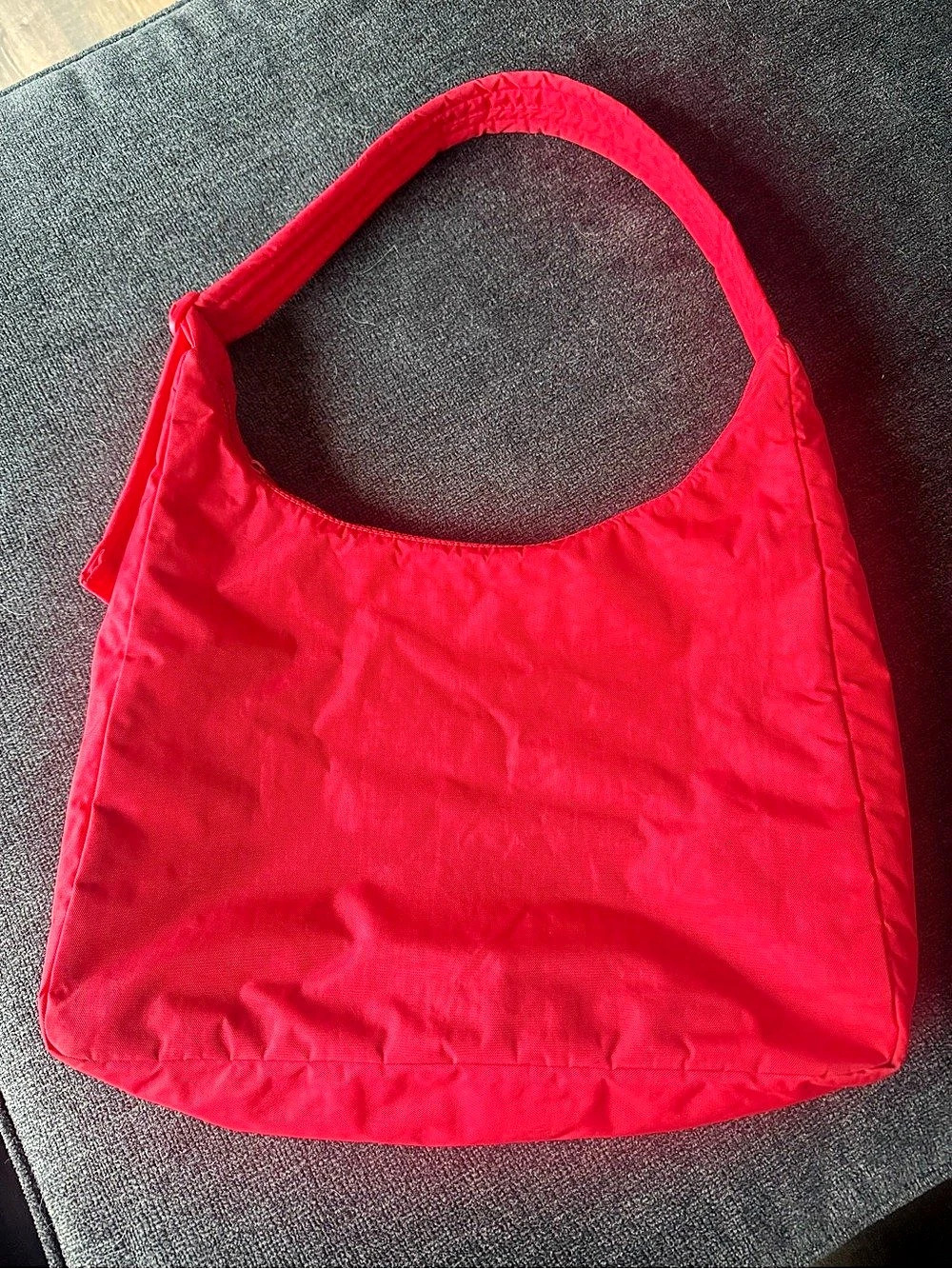 Baggy nylon shoulder bag